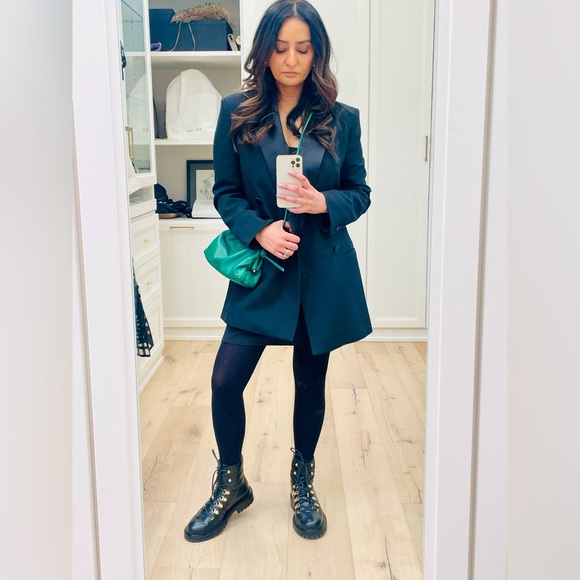 Jimmy Choo combat boots - with faux shearling fur interior lining (size 37) - Picture 3 of 5